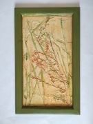 OBRAZ Trawy Łąka Rośliny drewniana rama 30 x 50 cm