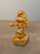 Figurka kinder ztote Smerfy złoty Smerf Ositek