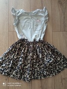 Sukienka lato panterka 116 5-6