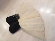 strój disco lata 80 sukienka balowa S M nr 1496