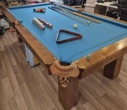 Bilard stół DREWNIANY kamień skóra jak nowy gwarancja DOWÓZ pool do św