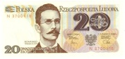20 zł 1982 seria N, st.1 UNC
