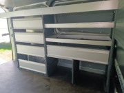 Regały serwisowe zabudowa serwisowa do busa