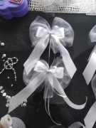 Kokarda ozdobna 3 w 1 ślub komunia chrzciny 