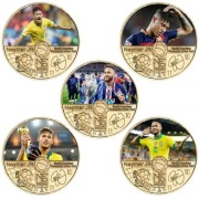 NEYMAR - piłkarz brazylijski - komplet medali w etui