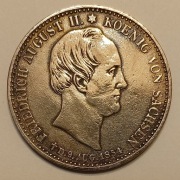 Saksonia - 1/3 talara 1854 r. - srebro 