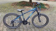 Rower młodzieżowy MTB 24'' Kands Lorenzo grafitowo-niebieski mat