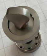 rozeta szyld WC okrągły satyna INOX