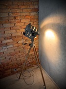 Lampa podłogowa LOFT VINTAGE teatralno filmowa lata 50 PRL