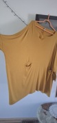 Musztardowa bluzka nietoperz 8XL