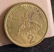 Grecja 2 drachmy 1978
