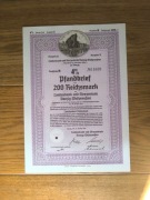 Z73#2@OBLIGACJA@GDAŃSK DANZIG@WIDOK ZURAWIA 200 RM EMISJA 2 