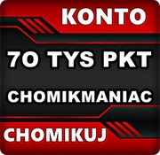 CHOMIKUJ KONTO 70 TYS PKT BEZTERMINOWO  - PROMOCJA 
