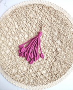 Zawieszka do kluczy torebki ręcznie robiona w stylu boho metodą makramy 