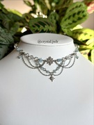 Naszyjnik z kamieniem szlachetnym Akwamaryn, biżuteria, rękodzieło