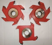 Frezy do drewna FABA 3 sztuki / wrzeciono 25mm