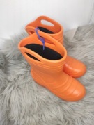 Kalosze pianki PCV Eva pomarańczowe