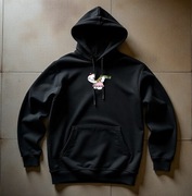 Męska Czarna Bluza M Hello Kitty i Żubr 