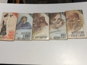 TRZY DUŻE CIASTKA LECH BORSKI I 4 INNE Z TEJ SERII LATA PRL ( 5 SZTUK )