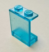 Lego 87552 panel okno 1x2x2 przezroczysty niebieski - 2 sztuki !