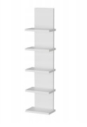 Półka wisząca panel ścienna 5 półek 100 cm biały mat