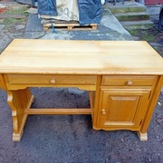 Biurko Drewniane Masywne, Uniwersalne Prawe lub lewe strona