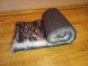 Sztuczne Futro Tkanina Kolor Wilk Wymiary 130 x 30 cm