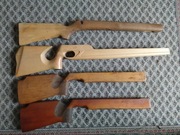 Osady kolby drewniane do broni i wiatrówek Haenel, Walther, Mauser