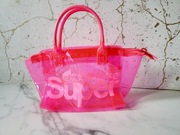 Superdry z Japoni mini Jelly shopper transparentna przezroczysta torebka 