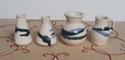 Ceramiczne mini wazoniki 5 sztuk