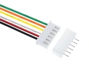 Złącze jednostronne JST XH 2,54mm + gniazdo, 6 pin, długość 200 mm