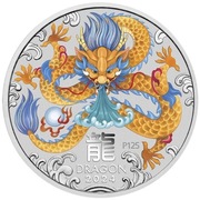 Srebrna moneta Australian Lunar Year of the Dragon 2024 1/2 oz