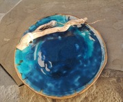 Talerz ceramiczny handmade 28 cm