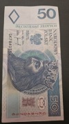 50 zł. Banknot z 1994 roku.Seria GK