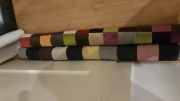 poduszka wałek pod drzwi tapicerski patchwork chroni przed zimnem mrozem 82