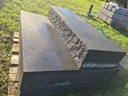 Stopień Łupany - Grafit - 100x35x15 - 7 sztuk