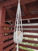 Wiszący makramowy lampion w stylu Boho 