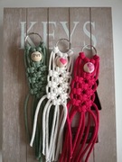 Brelok do kluczy /makrama /  walentynki 