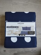 Pościel bawełna satynowa 220/200cm SMUKEE komplet pościeli w grochy