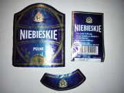 Etykieta NIEBIESKIE Ruch Chorzów browar Racibórz 