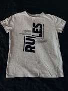 Sinsay 158 koszulka t-shirt dla chłopaka RULES