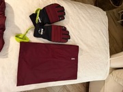 Dope ocieplacz komin na szyję kolor bordo snowboard narty 