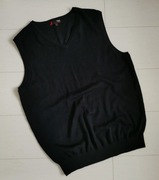 DRESSMANN L NOWA CZARNA KAMIZELKA MERINO WOOL