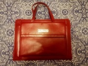 Torebka Teczka damska skórzana Ralph Lauren, lekka