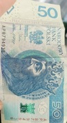Banknot 50 zł z 2012 roku seria AP