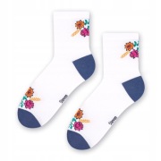 SKARPETKI BAWEŁNIANE – FOLKLOR KRAKOWSKI - KWIATUSZKI – 35-37 – STEVEN