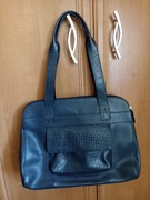 Skórzana torebka Helena Vera,granatowa