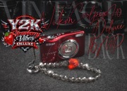 Vintage Y2k Nikon Coolpix A10 RED 16MP + etui, baterie, 8GB SD, pasek