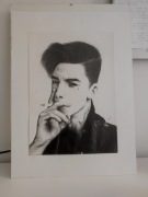 Portret mężczyzny z papierosem – rysunek ołówkiem A4