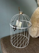 Klatka dekoracyjna ręcznie robiona, loft boho vintage,świeczniki, lampion